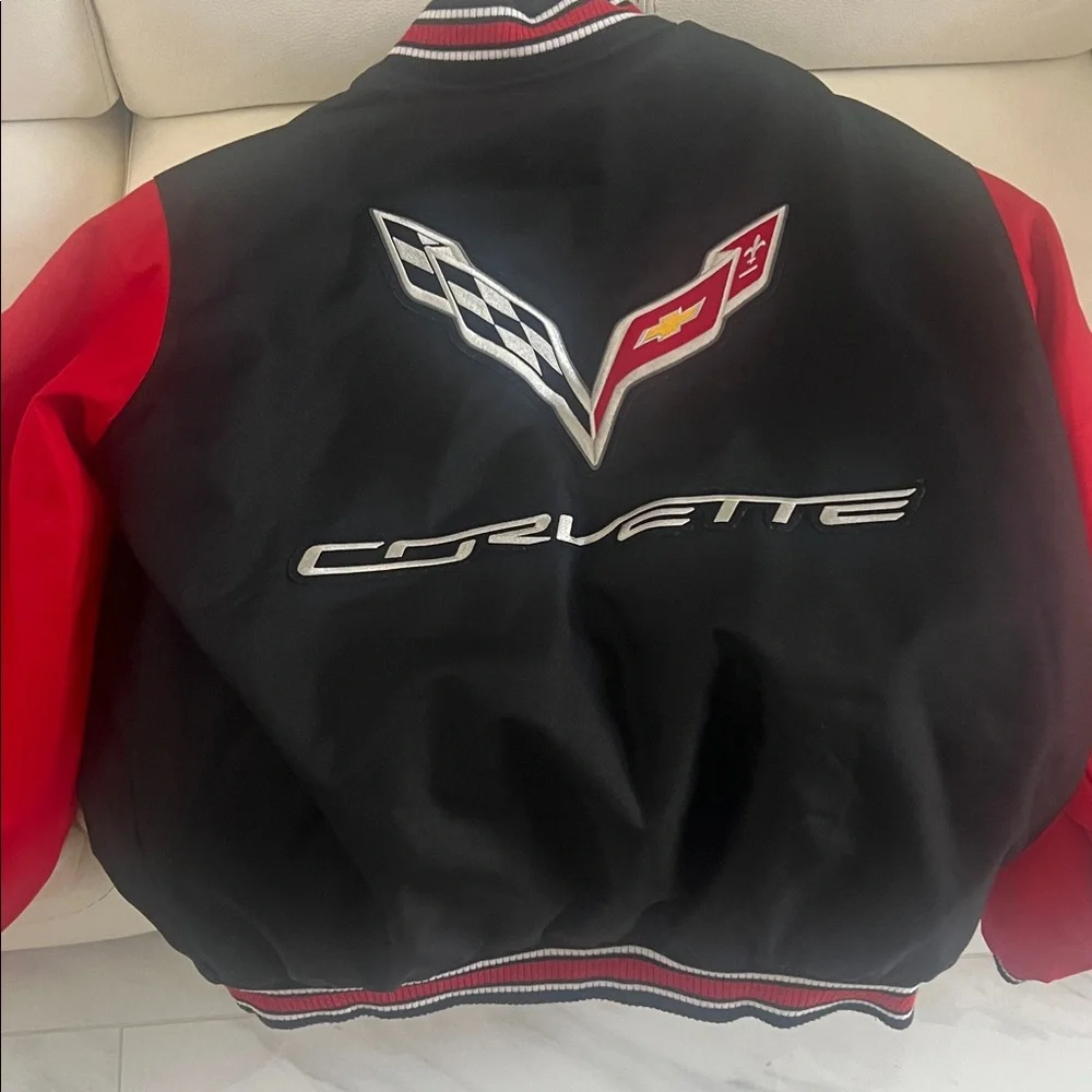 Corvette Black and Red Varsity Jacket - Picture 2 of 2